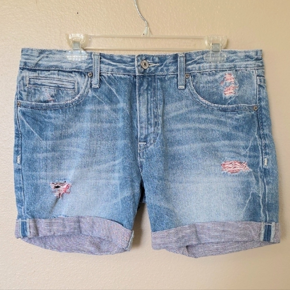 Anoname Womens Becca Boyfriend Denim Shorts - Size 31